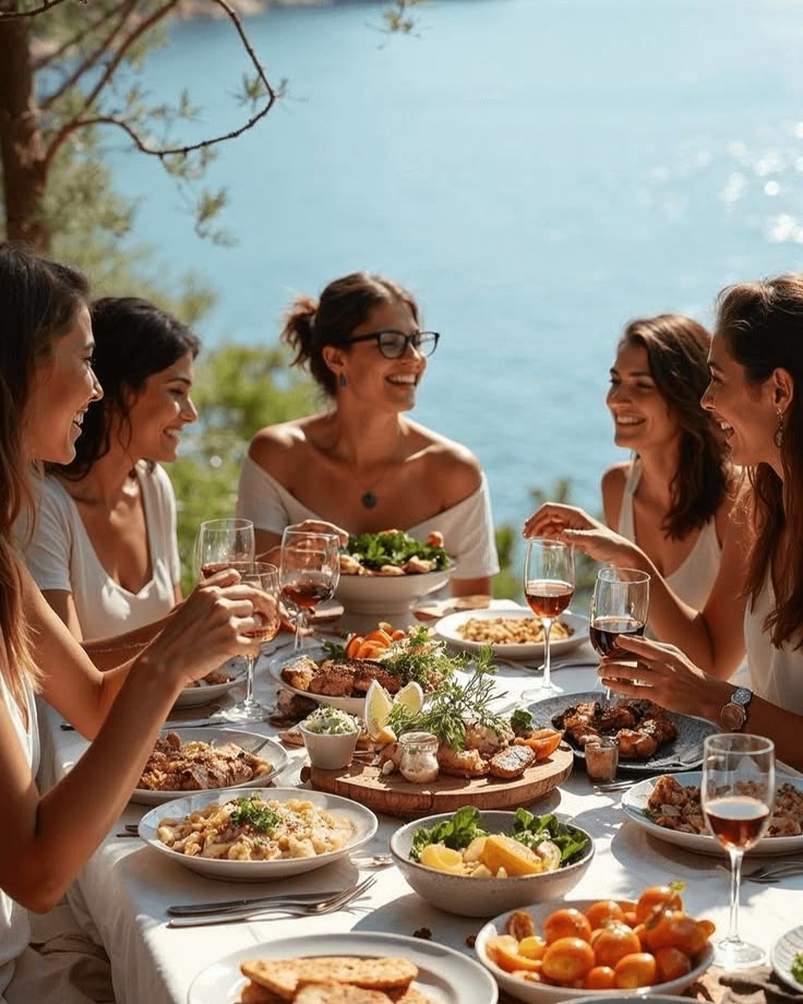 Women at Artha retreat communal gathering